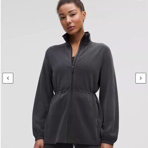 Lululemon Softstreme Cinch Waist Full Zip Jacket - 2 Black